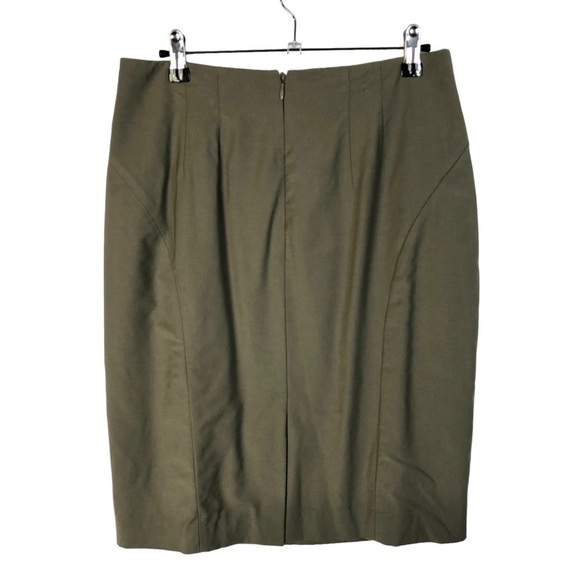 Ann Taylor Petite Taupe Brown Knee Length Pencil Skirt 8P - Picture 2 of 2